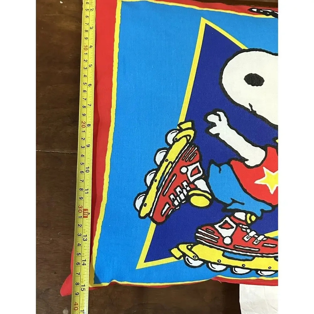 Vintage Snoopy Skating Character‎ Throw Pillow Peanuts United Feature Syndicate